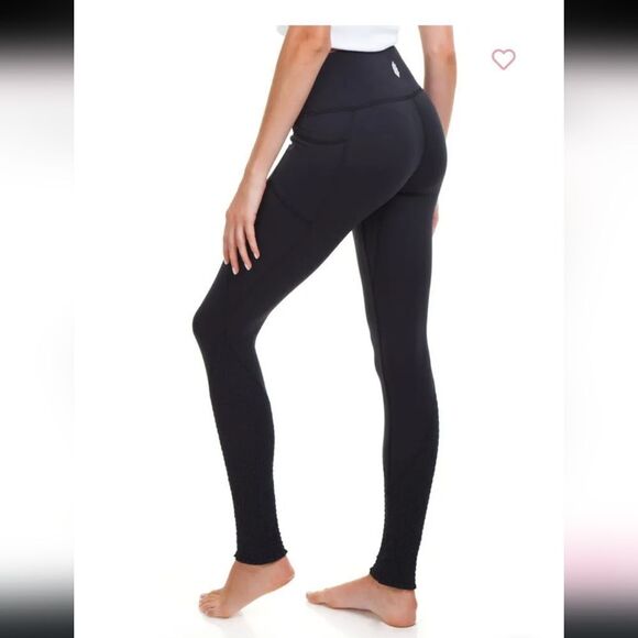 Free People Movement Time Is Now Smocked Leggings, Black, Size Small - Picture 5 of 10